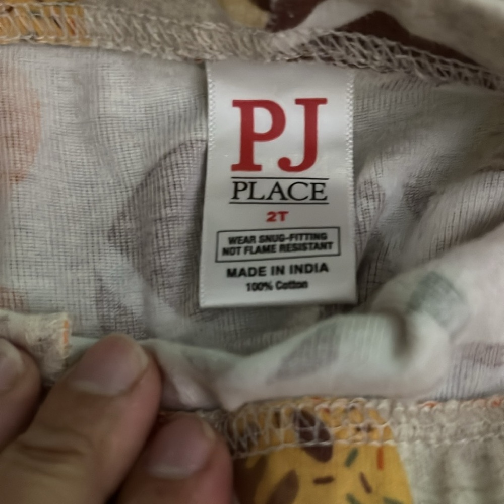 Kids Fall Pajama Set - Cream and Brown - Picture 13 of 16
